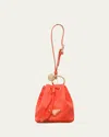Prada Re-edition 1978 Re-nylon Keychain Pouch In F0s2g Arancio 1