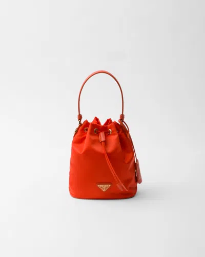 Prada Re-edition 1978 Re-nylon Mini-bag In Orange