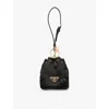 Prada Re-edition 1978 Re-nylon Keychain Pouch In F0632 Nero 1