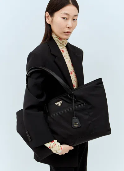 Prada Re-edition 1978 Re-nylon Tote Bag In Black