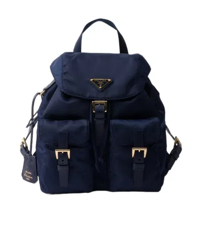 PRADA PRADA RE-EDITION 1978 LOGO PLAQUE SMALL BACKPACK