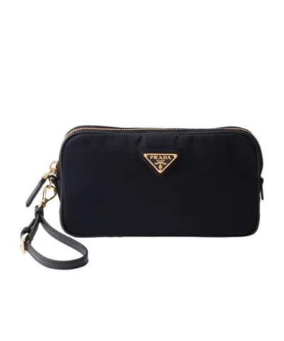 Prada Re-edition 1978 Zipper Clutch In Blue