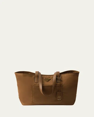 Prada Re-edition 1989 Re-nylon Tote Bag In Brown