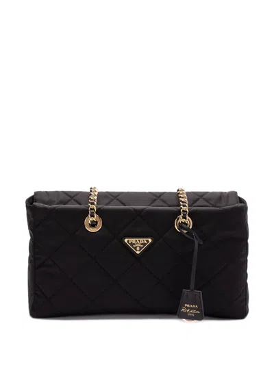 Prada Re-edition 1995 Chaîne Medium In Black