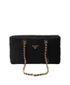 Prada Re-edition 1995 Chaine Medium Re-nylon Bag In Black