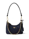 Prada Re-edition 1995 Chaine Re-nylon Mini-bag In Blue