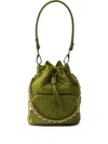 Prada Re-edition 1995 Chaine Re-nylon Shoulder Bag In Green