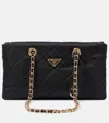 Prada Re-edition 1995 Chaîne Re-nylon Medium Shoulder Bag In Black