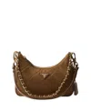 Prada Re-edition 1995 Chaine Re-nylon Mini-bag In Brown