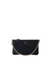Prada Re-edition 1995 Chaine Re-nylon Pouch In Blue