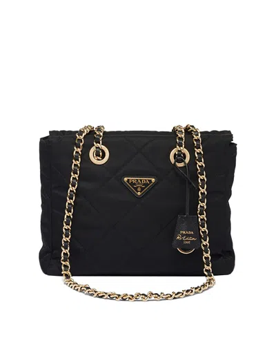 Prada Re-edition 1995 Chaine Small Re-nylon Tote Bag
