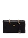 Prada Re-edition 1995 Chaine Shoulder Bag In Black