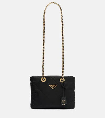 Prada Re-edition 1995 Chaîne Small Shoulder Bag In Black