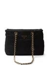 Prada Re-edition 1995 Quilted Chain Shoulder Bag In Black