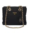 Prada Re-edition 1995 Chaine Small Re-nylon Tote Bag In Black