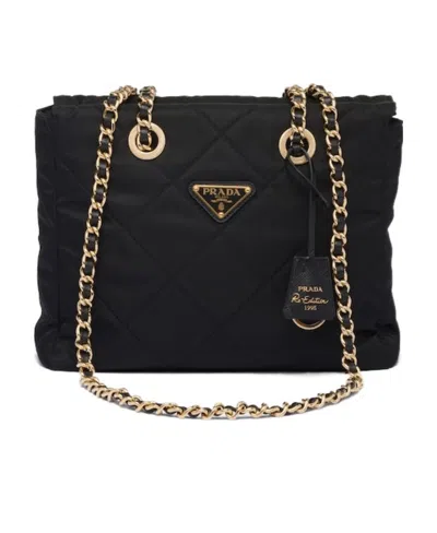 Prada Re-edition 1995 Shoulder Bag In Black