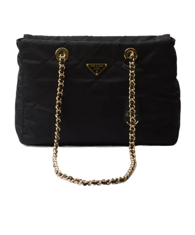PRADA PRADA RE-EDITION 1995 LOGO-TRIANGLE SHOULDER BAG