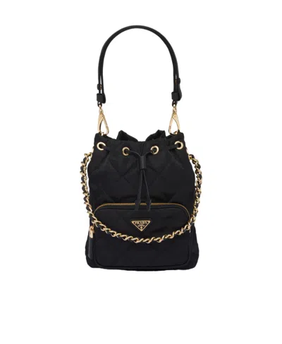Prada Re-edition 1995 Shoulder Bag In Black