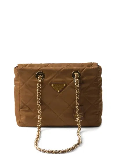 Prada Re-edition 1995 Shoulder Bag In Brown