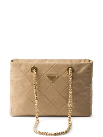 Prada Re-edition 1995 Shoulder Bag In Camel Brown