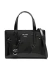 Prada Leather Re-edition 1995 Shoulder Bag In Black