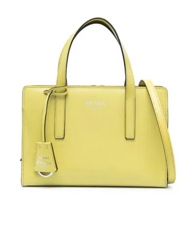 Prada Re-edition 1995 Tote Bag In Yellow