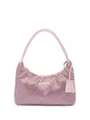 Prada Re-edition 2000 Crystal-embellished Mini Bag In Pink