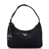 Prada Womens Black Re-edition 2000 Recycled Nylon Shoulder Bag