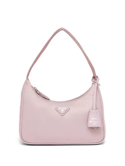 Prada Re-edition 2000 Re-nylon Mini Bag In 粉色