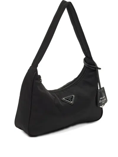 Pre-owned Prada Re-edition 2000 Shoulder Bag In Black