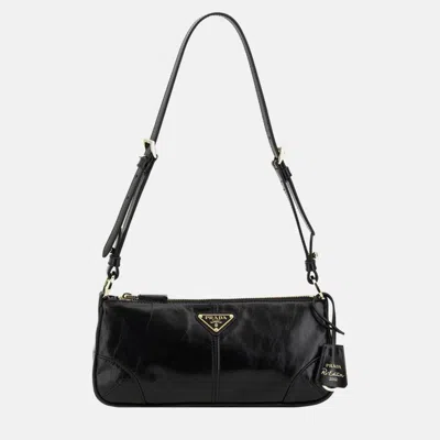 Pre-owned Prada Re-edition 2002 Black Nylon Shoulder Bag