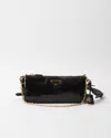 Prada Re-edition 2002 Medium Shiny Finish Leather Shoulder Bag