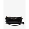 Prada Re-edition 2002 Logo-badge Small Leather Shoulder Bag In Black