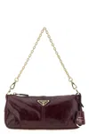 Prada Burgundy Re-edition 2002 Medium Shoulder Bag In Burgundy