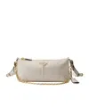Prada Re-edition 2002 Medium Leather Shoulder Bag In White