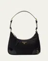 Prada Nylon Edition 2002 Bag With Leather Handle And Logo Accessory