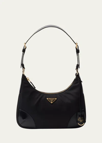 Prada Re-edition 2002 Re-nylon Shoulder Bag In F0002 Nero