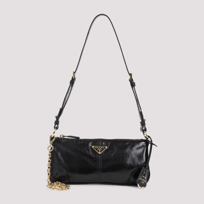 Prada Re-edition 2002 Shoulder Bag In Black