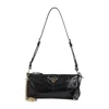 Prada Re Edition 2002 Medium Leather Shoulder Bag In Black