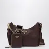 Prada Re-edition 2005 Burgundy Leather Bag Women