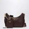 Prada Re-edition 2005 Burgundy Leather Bag Women