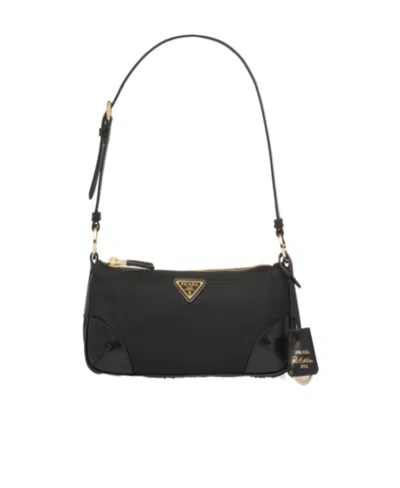 PRADA PRADA RE-EDITION 2002 TRIANGLE LOGO SHOULDER BAG