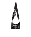 Prada Re-edition 2005 Logo Three-in-one Shoulder Bag In Black