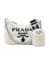 Prada Re-edition 2005 Mini Logo Three-in-one Shoulder Bag In White