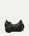 Prada Re-edition 2005 Nylon Shoulder Bag In F0002 Nero