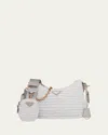 Prada Re-edition 2005 Raffia Chain Shoulder Bag In F0009 Bianco