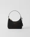Prada Mini Bag Re-edition 2005 In Re-nylon And Saffiano In Black