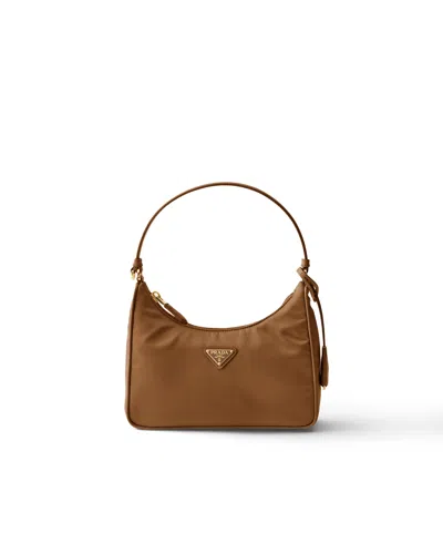 Prada Re-edition 2005 Mini Bag Aus Re-nylon In Brown