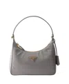 Prada Re-edition 2005 Re-nylon And Saffiano Mini Bag In Gray