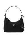 Prada Re-edition 2005 Re-nylon And Saffiano Mini Bag In Black